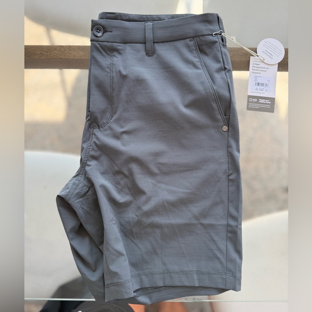 Men's Vuori Pebble Gray Shorts NWT